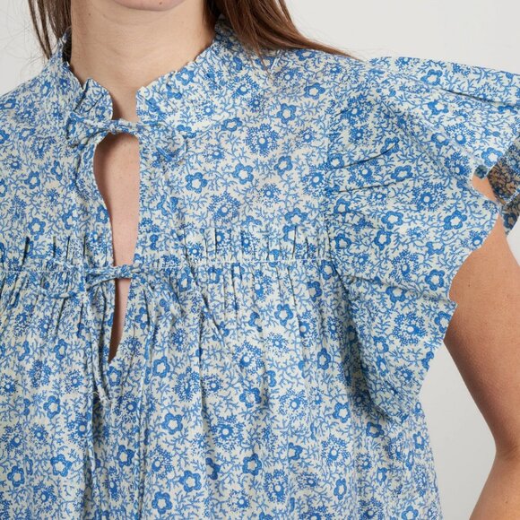 Sea New York Ida Short Sleeve Blouse Size Medium - Picture 2 of 6